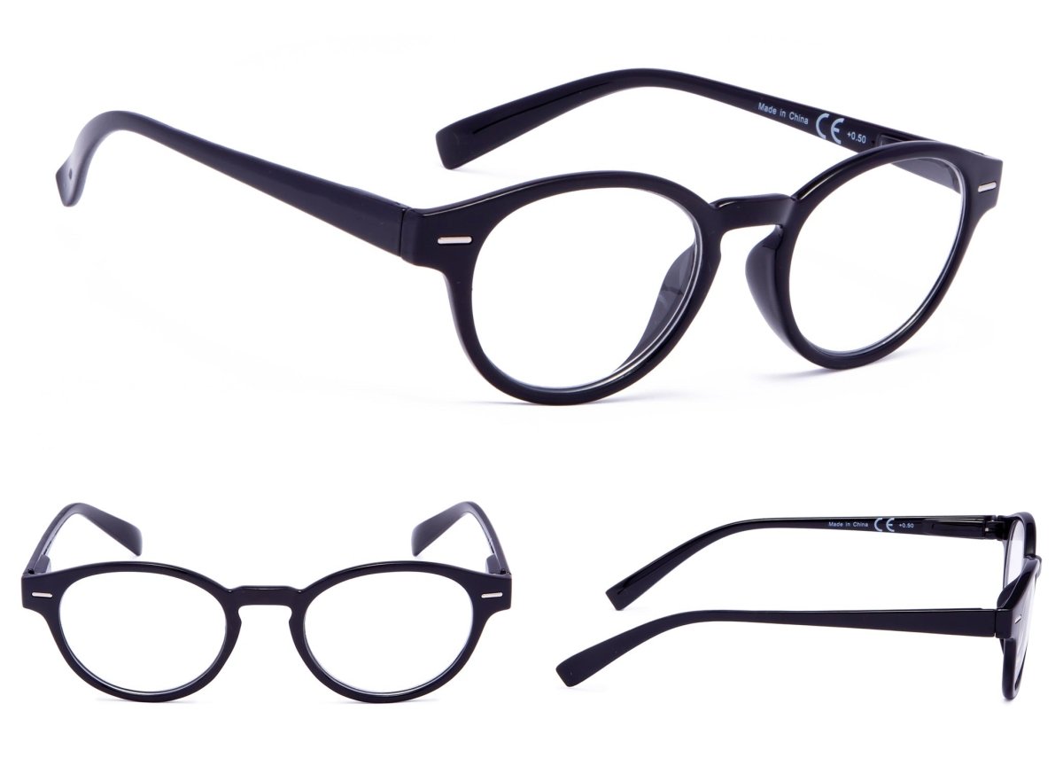 4 Pack Oval Reading Glasses Retro Readers