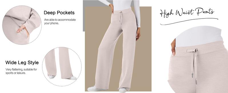 OFEEFAN Lounge Sets For Women 2025 Half Zip Sweatshirt And Wide Leg Sweatpant 2 Pie   ce Outfits Sweatsuit Tracksuit blackfriday Fashion Enthusiast  Casual Outing