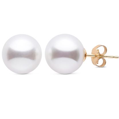 10.0-11.0 mm AAA White South Sea Pearl Stud Earrings