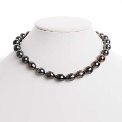 10.9-11.6 mm AA+/AAA Tahitian Drop Pearl Necklace