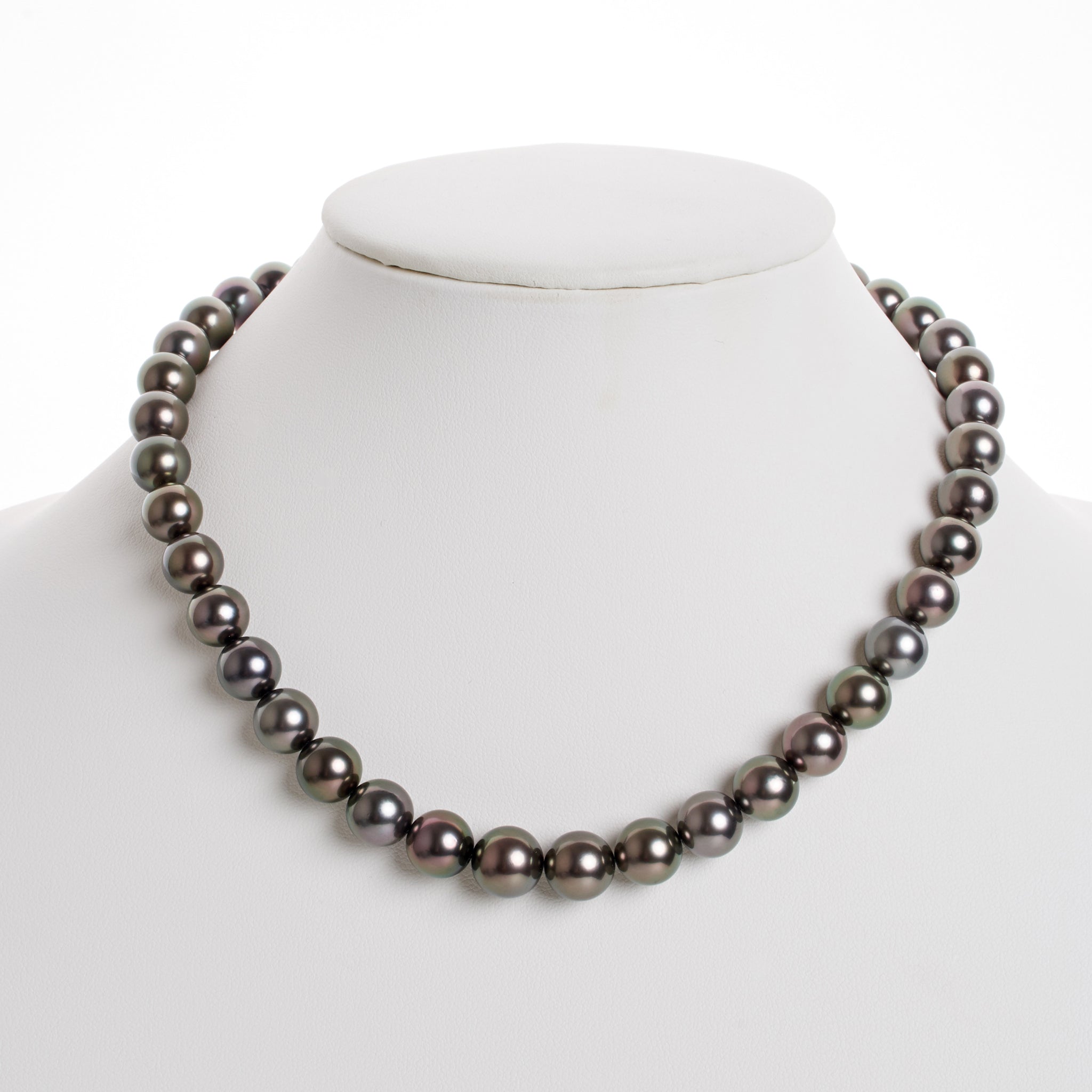 10.0-11.8 mm AAA Tahitian Round Pearl Necklace
