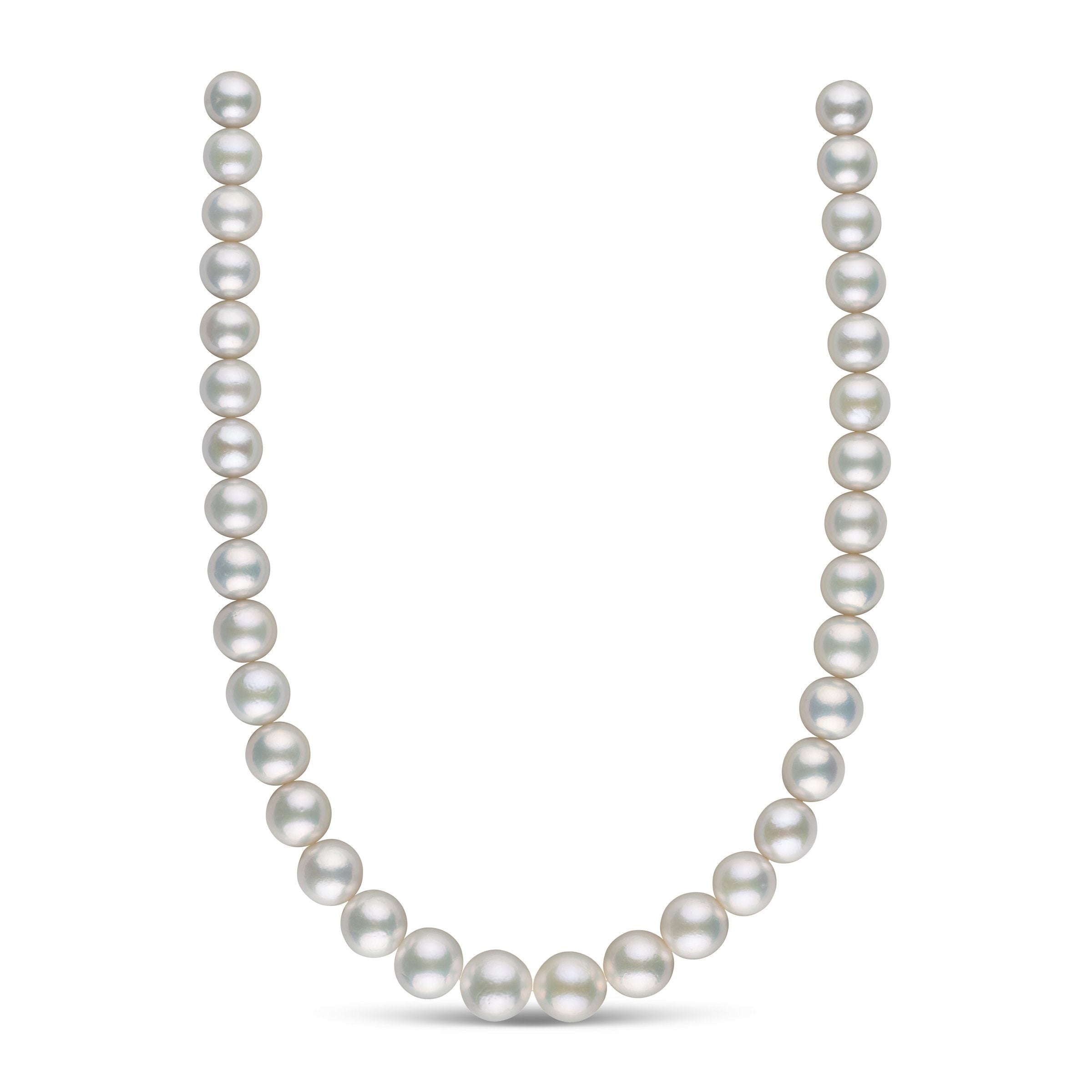 10.0-13.0 mm White Edison Freshwater Pearl Necklace