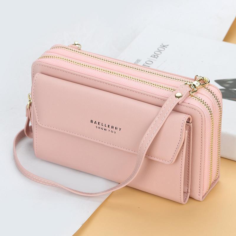 Women 12 Card Slots Large Capacity Phone Bag Crossbody Bag mySite