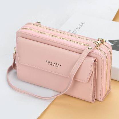 Women 12 Card Slots Large Capacity Phone Bag Crossbody Bag mySite