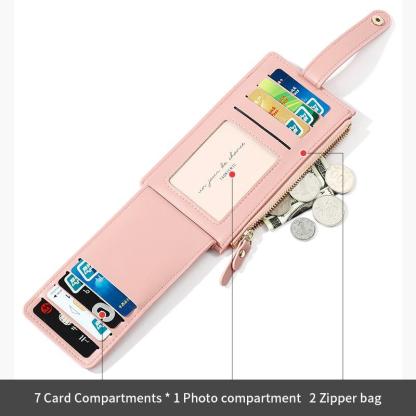 Anti-demagnetization NFC shielding card holder Multi-card position wallet mySite