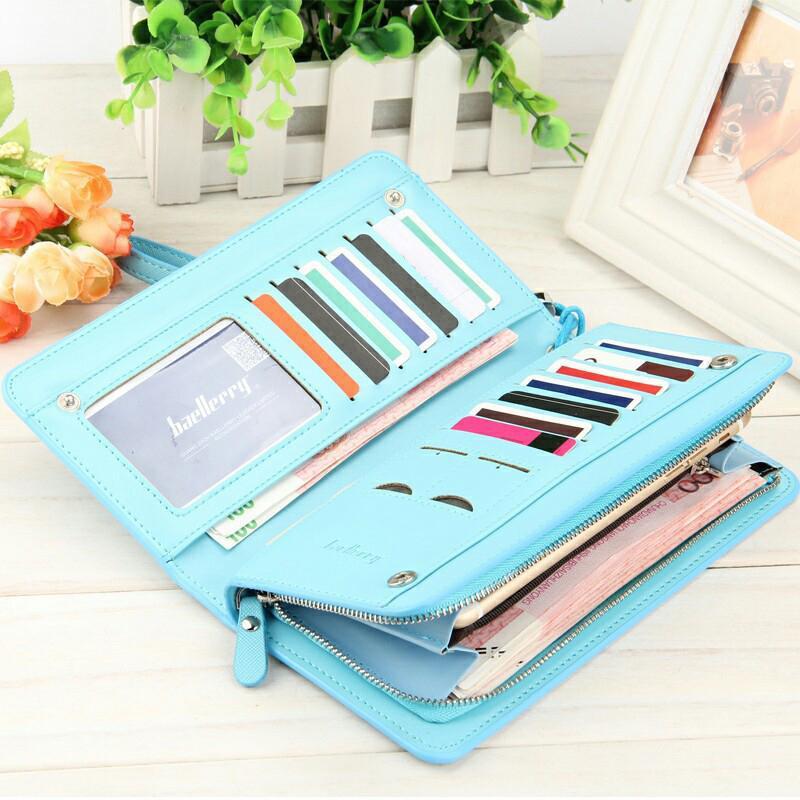Ladies Long Cross Pattern Wallet mySite
