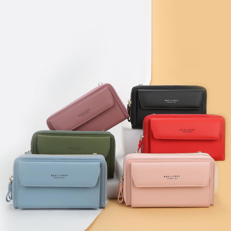 Women 12 Card Slots Large Capacity Phone Bag Crossbody Bag mySite