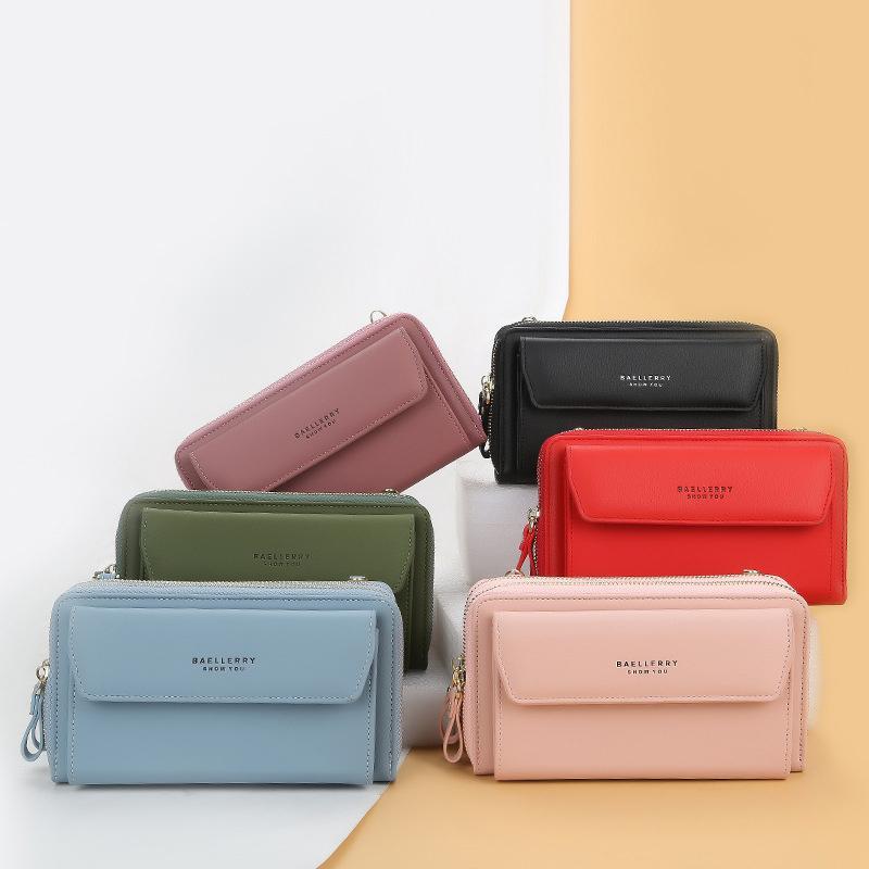 Women 12 Card Slots Large Capacity Phone Bag Crossbody Bag mySite