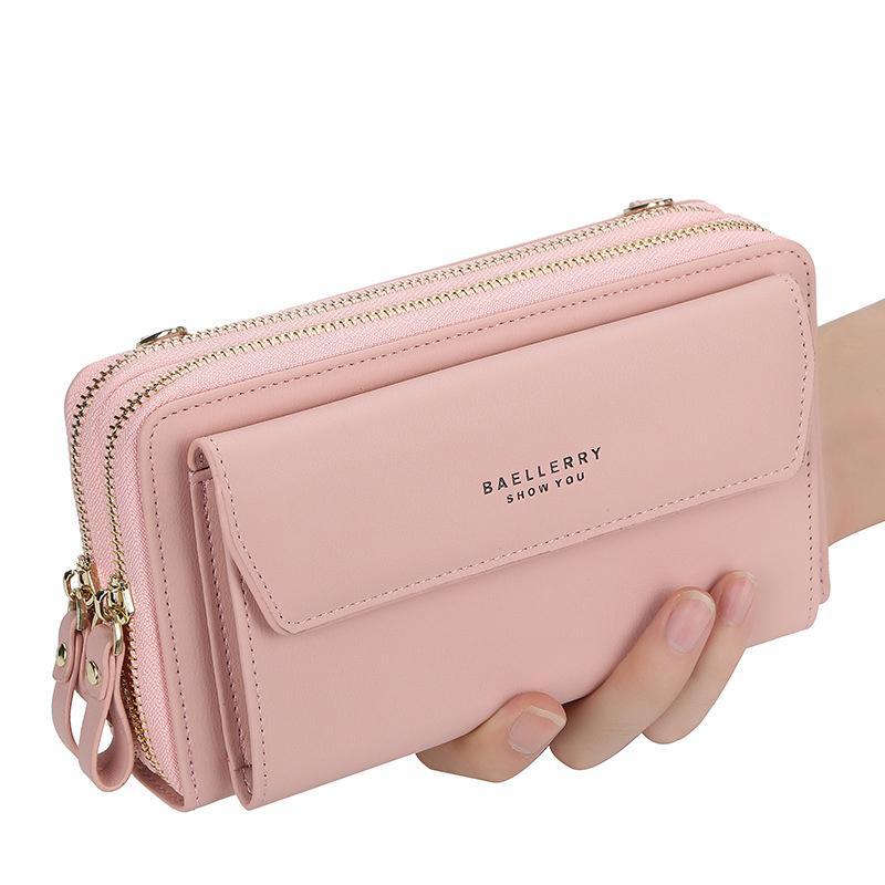 Women 12 Card Slots Large Capacity Phone Bag Crossbody Bag mySite