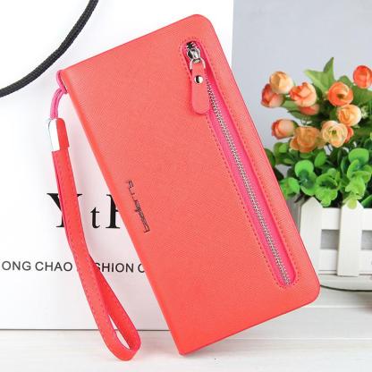 Ladies Long Cross Pattern Wallet mySite