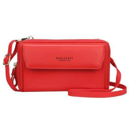 Women 12 Card Slots Large Capacity Phone Bag Crossbody Bag mySite