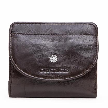 Fashion top layer cowhide ladies wallet trend small card holder mySite