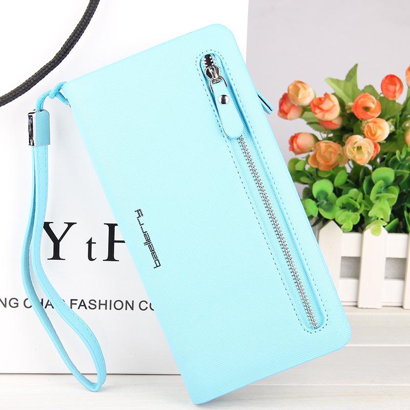 Ladies Long Cross Pattern Wallet mySite
