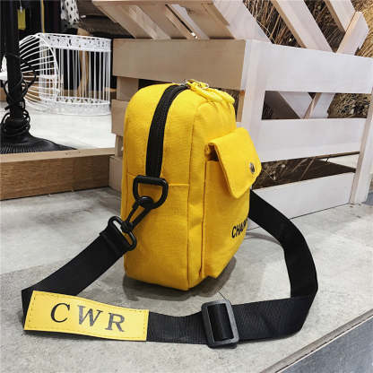 Ladies Canvas Letter Crossbody Bag mySite