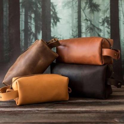 Ladies Vintage Vegetable Tanned Clutch, Wash Bag, Cosmetic Bag mySite