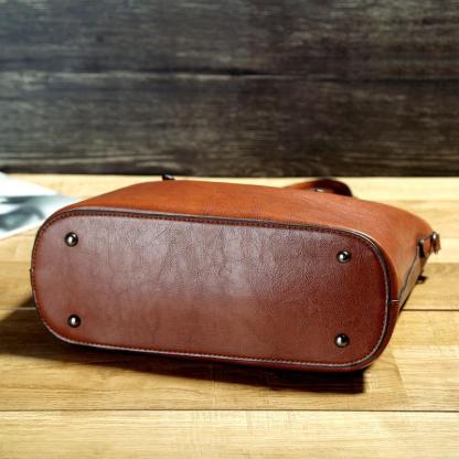 Ladies Vintage Waxed Pitote Bag Crossbody Shoulder Handbag mySite