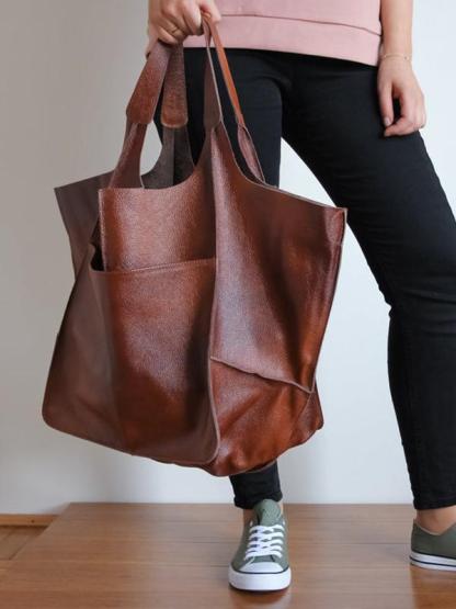 Vintage super large capacity shoulder bag mySite