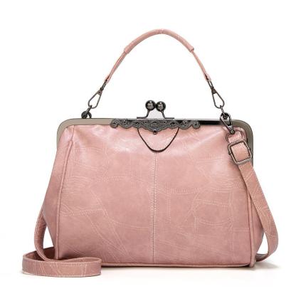 Ladies vintage leather diagonal bag handbag mySite