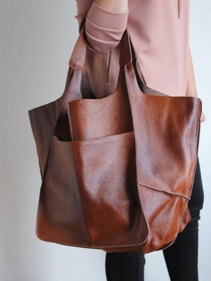 Vintage super large capacity shoulder bag mySite