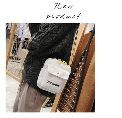 Ladies Canvas Letter Crossbody Bag mySite