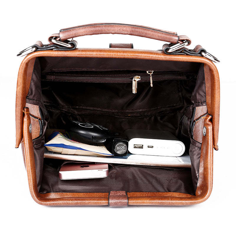 Ladies vintage leather shoulder bag mySite