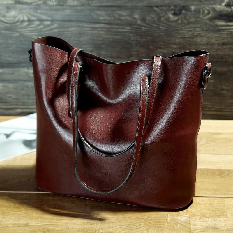 Ladies Vintage Waxed Pitote Bag Crossbody Shoulder Handbag mySite