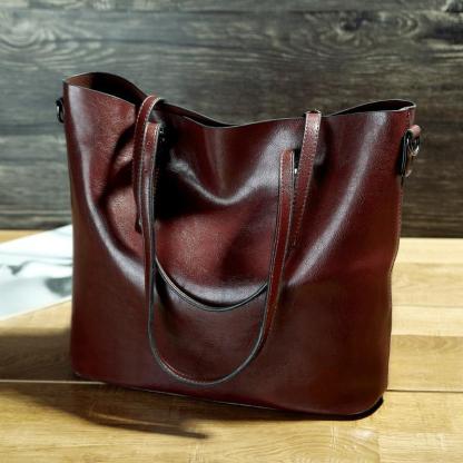 Ladies Vintage Waxed Pitote Bag Crossbody Shoulder Handbag mySite