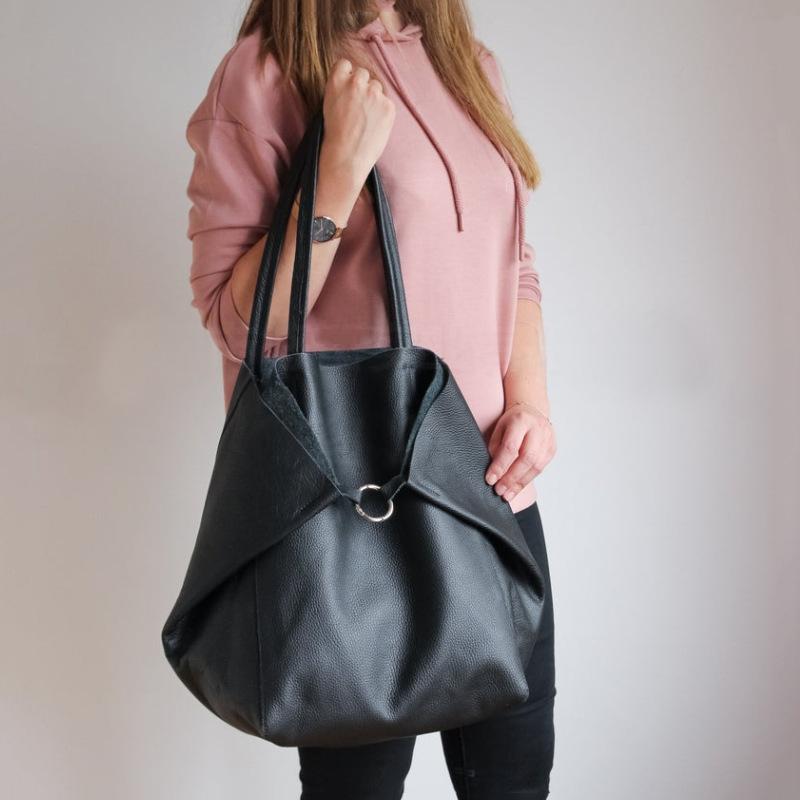 Oil Wax Leather Large Capacity Tote Bag mySite