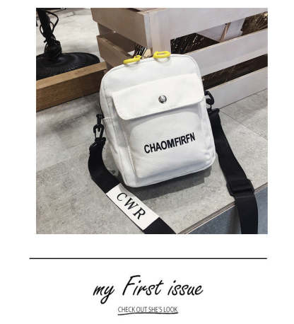 Ladies Canvas Letter Crossbody Bag mySite