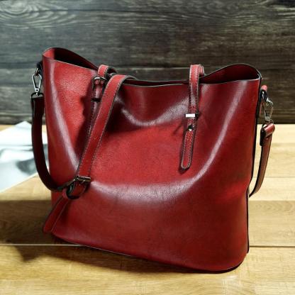 Ladies Vintage Waxed Pitote Bag Crossbody Shoulder Handbag mySite