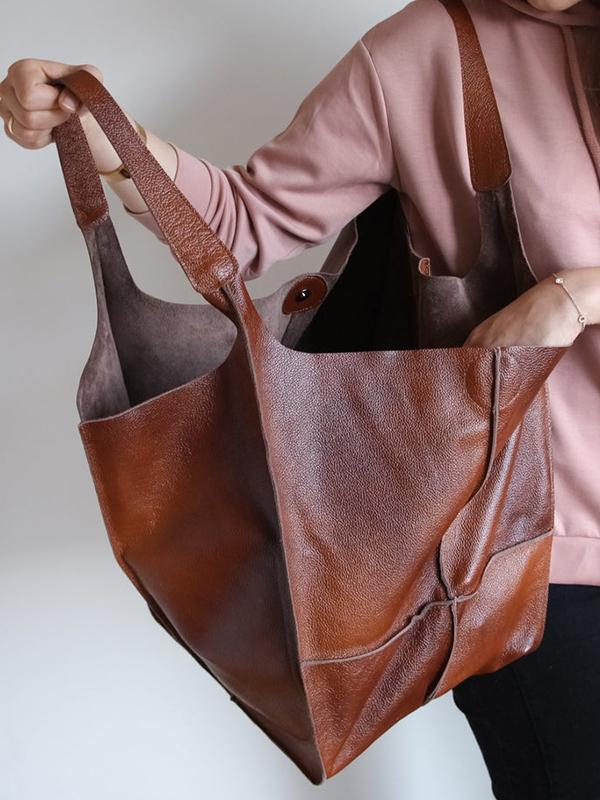Vintage super large capacity shoulder bag mySite