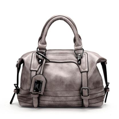 Handbag women's soft face solid color single shoulder diagonal large bag mySite