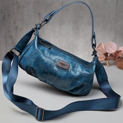 Retro style one-shoulder, cross-slung cloud crease bag mySite