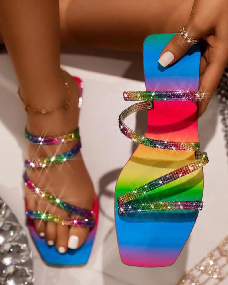 Rhinestone sandals