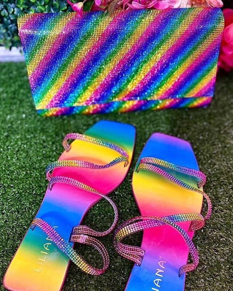 Rhinestone sandals