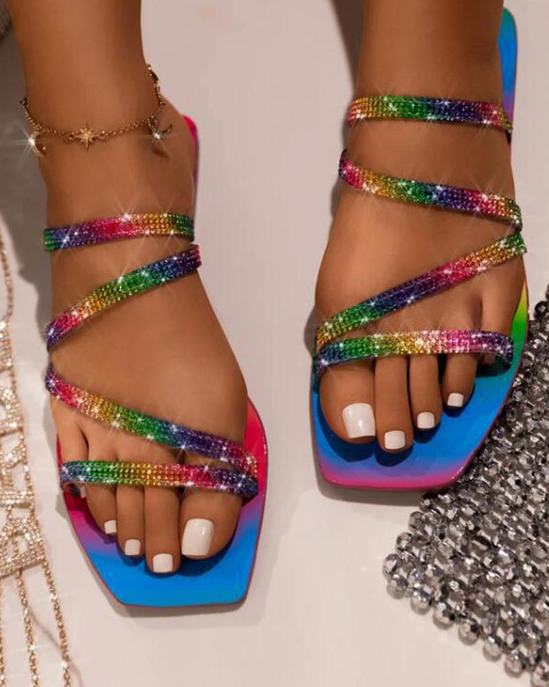 Rhinestone sandals