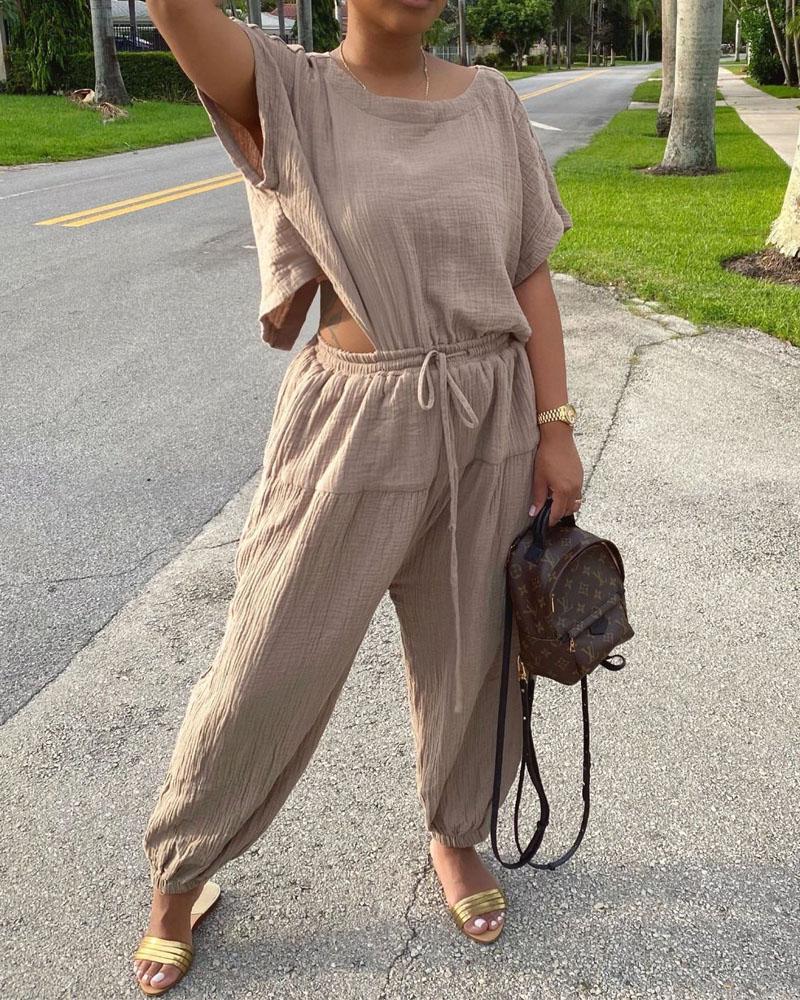 Solid Color Loose New JumpsuitSolid Color Loose New Jumpsuit