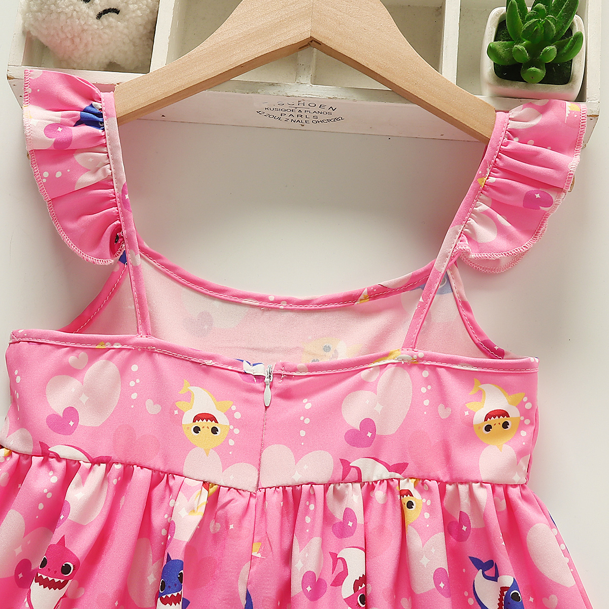 hibobi x Baby Shark Toddler Girl Camisole Dress Wholesale-pos