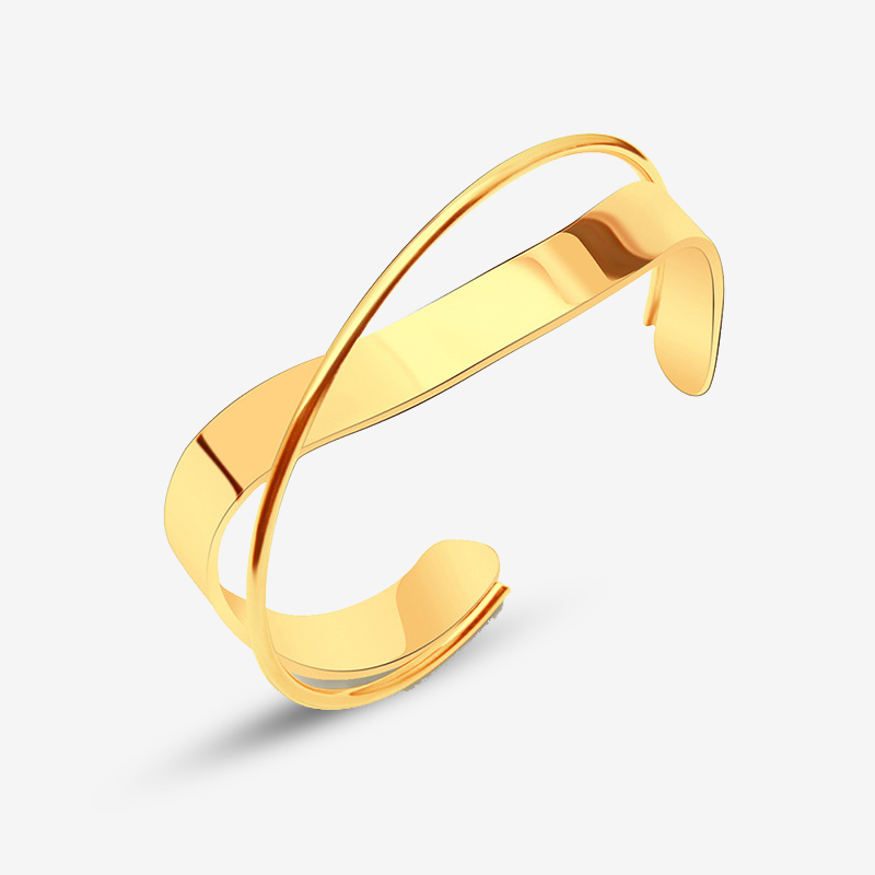 【限时】商品19-Modern Fashion Crossing Cuff Bracelet